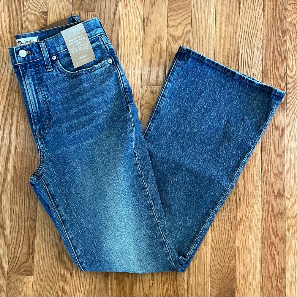 NWT MADEWELL The Perfect Vintage Flare Jean Kilmer Wash Size 29